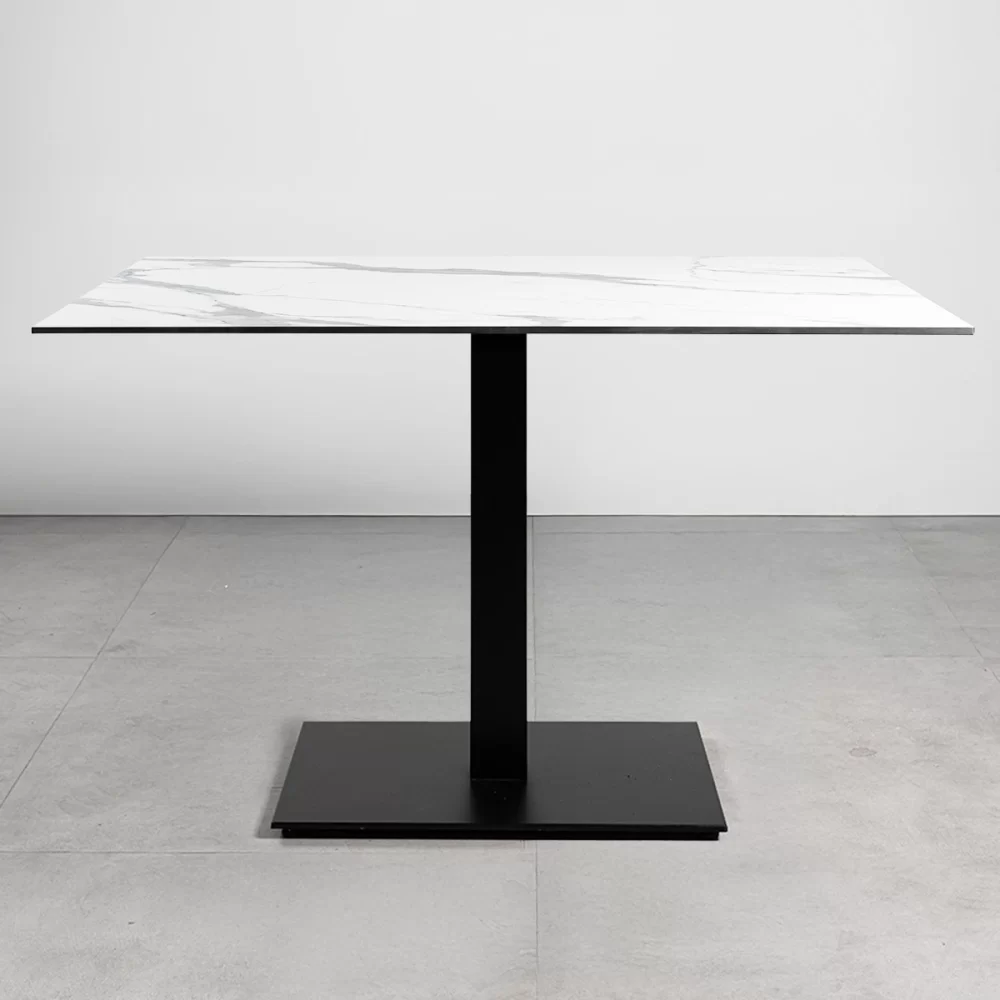 Tavolo con top in HPL 120x80 Statuario