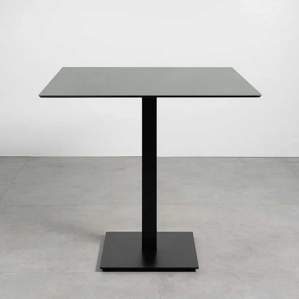 Tavolo con top in HPL 80x80 Agave