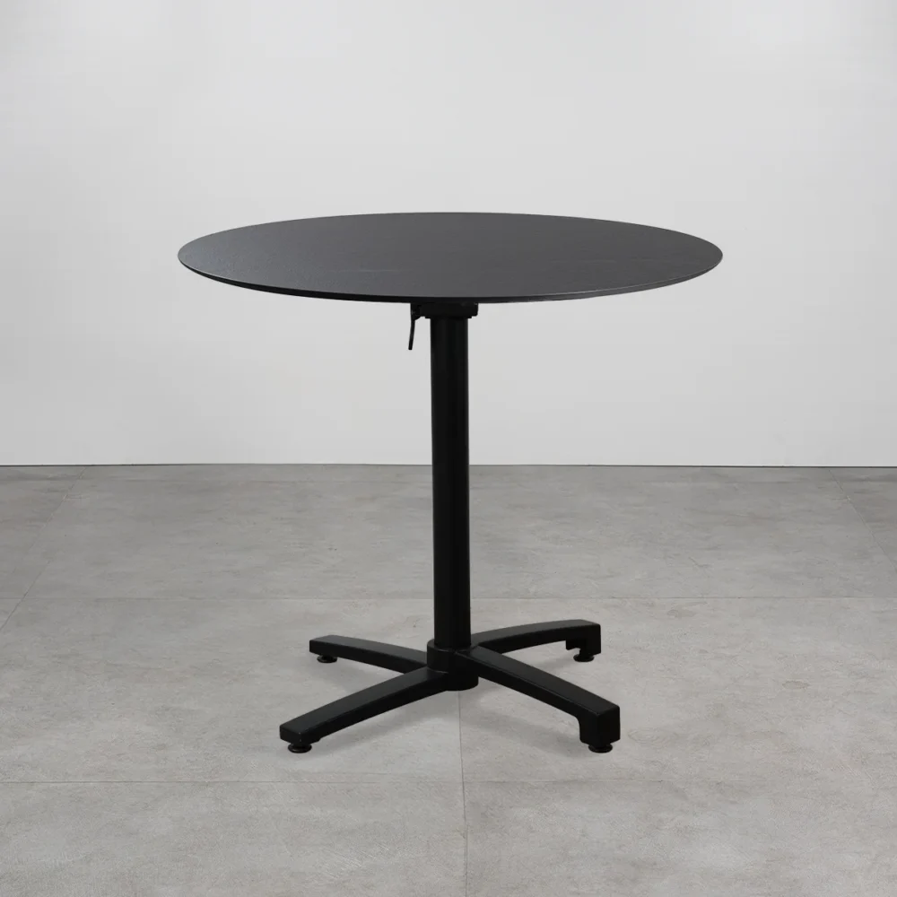 Tavolo con top in HPL ⌀80 Ardesia