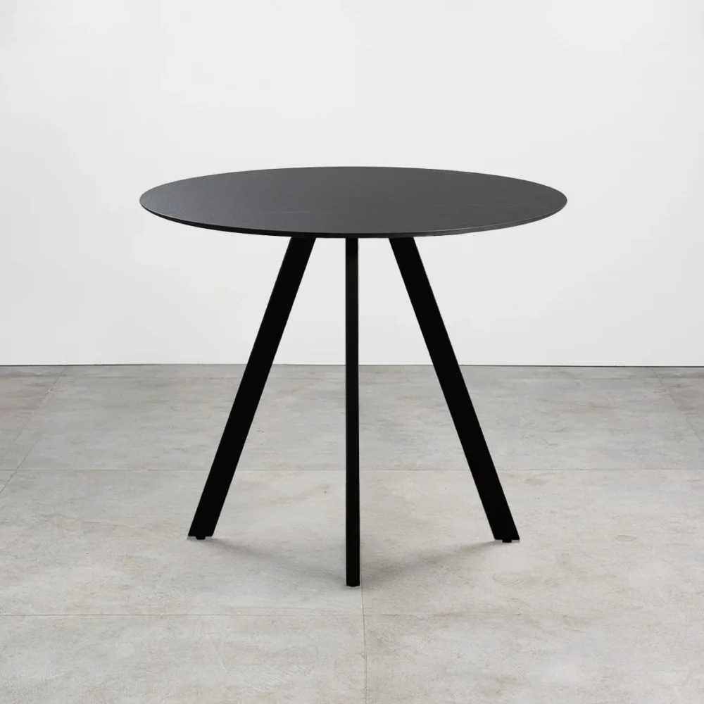 Tavolo con top in HPL ⌀80 Ardesia