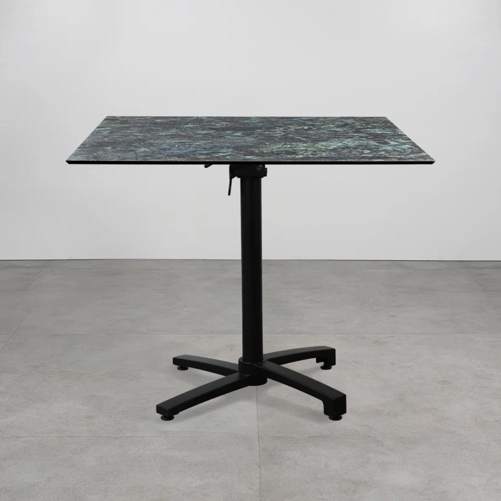 Tavolo con top in HPL 80x80 Forest Green