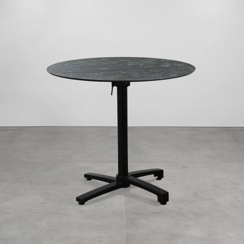 Tavolo con top in HPL ⌀80 Forest Green