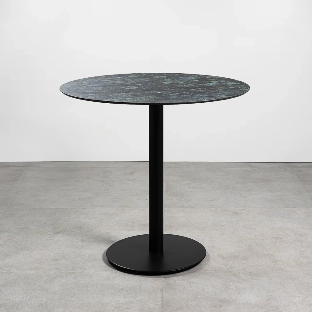 Tavolo con top in HPL ø70 Forest Green