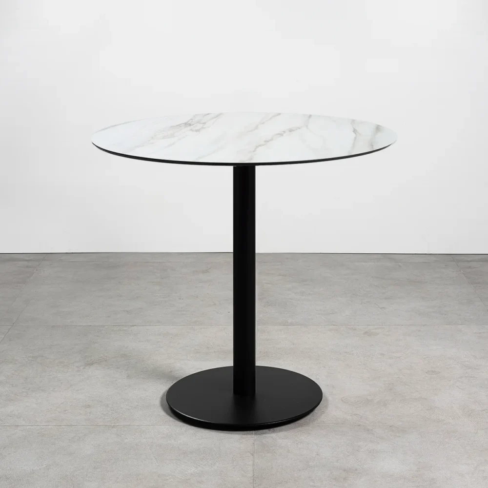 Tavolo con top in HPL ⌀80 Olimpo