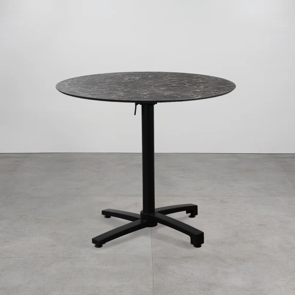 Tavolo con top in HPL ⌀80 Oriental