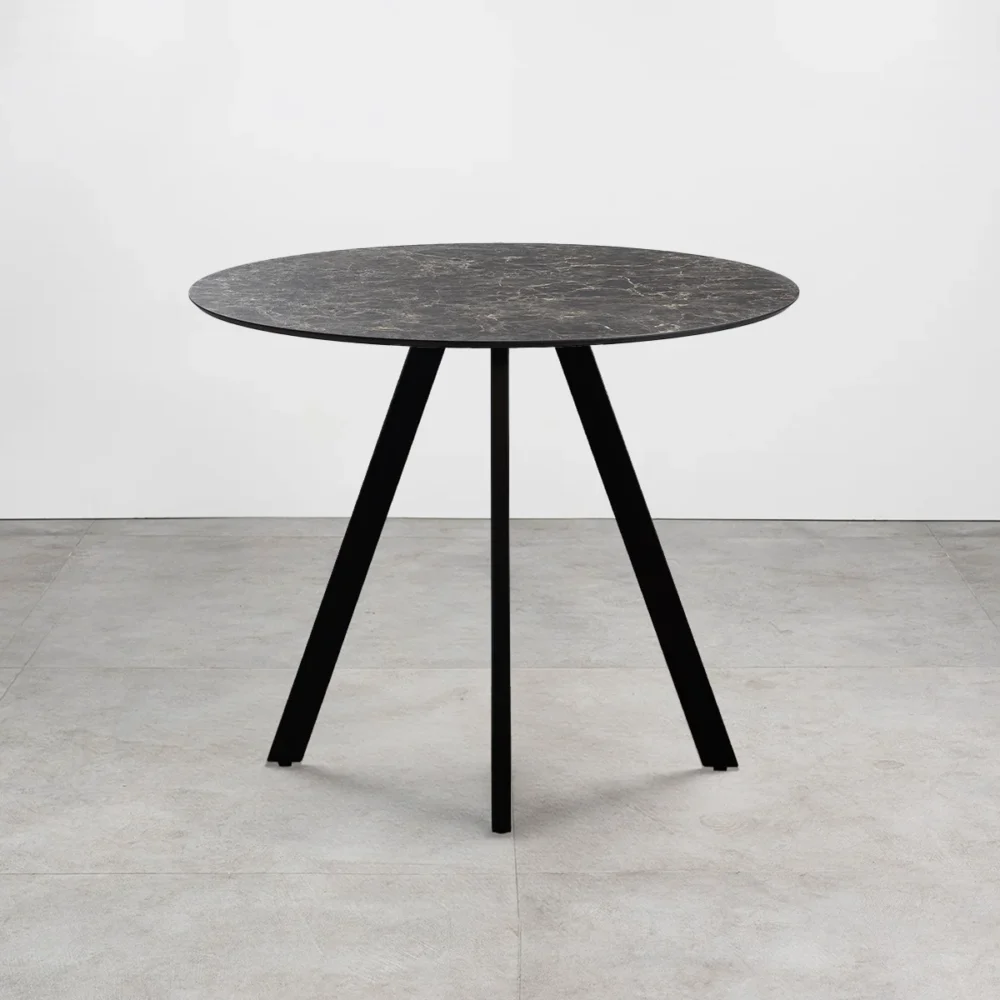 Tavolo con top in HPL ⌀80 Oriental