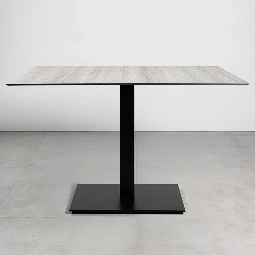 Tavolo con top in HPL 120x80 Travertino