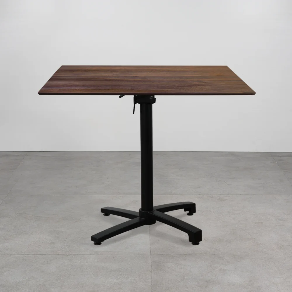 Tavolo con top in HPL 80x80 Walnut