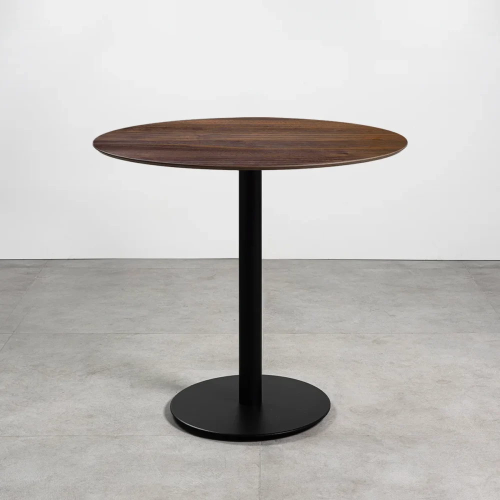 Tavolo con top in HPL ø70 Walnut